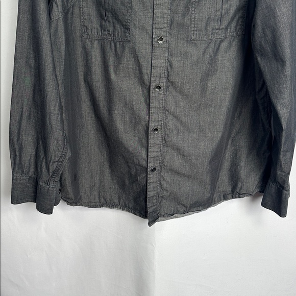 Guess Smart Slim Fit Button-Up Shirt Men’s XL Gray Lightweight Casual - Picture 3 of 8